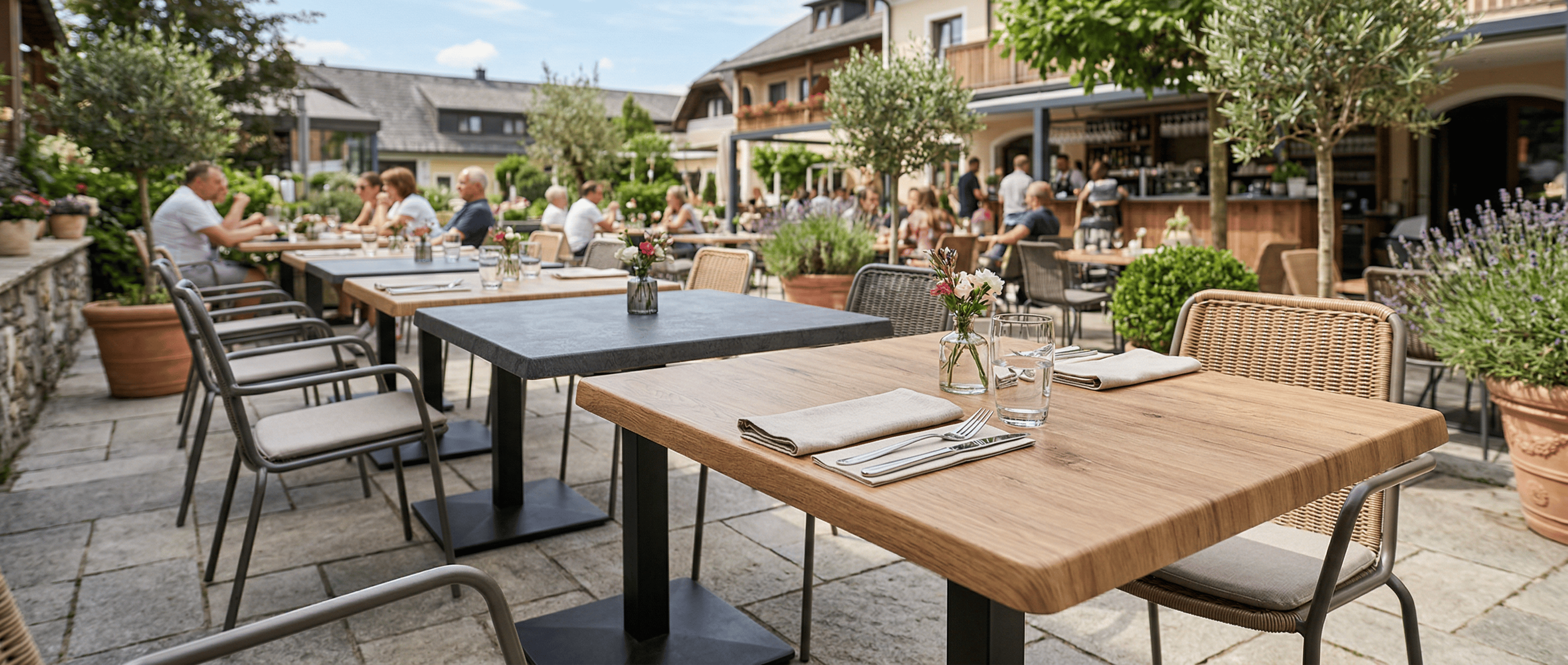 Outdoor-Tischplatten