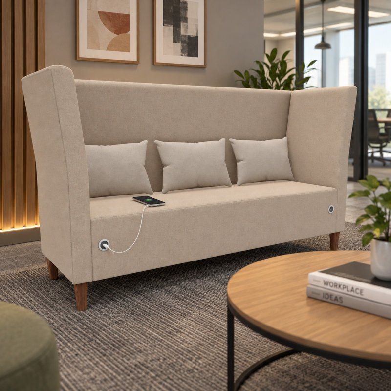 CUBE HIGH ELEGANCE 3-Sitzer Highback-Sofa | SETRADA