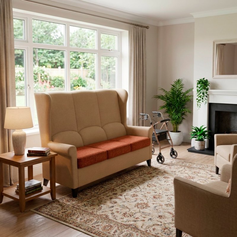Seniorensofa, 3-Sitzer Sofa "Ulm" Ambiente