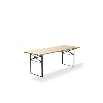  Biertisch, Klapptisch, 28 mm stark, Winkeleisen Gestell, BTH 220 x 50 x 78 cm