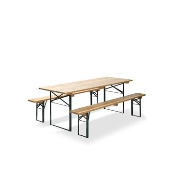 Bierzeltgarnitur, Festzeltgarnitur 3tlg. Set (50 cm Tisch + 2x Bierbank)