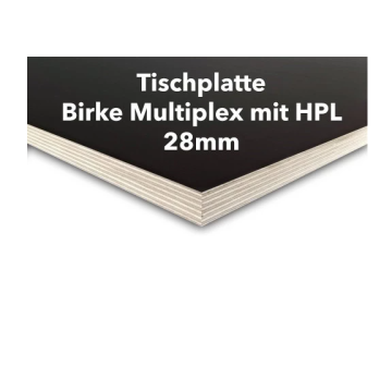 Tischplatte Birke Multiplex 28mm mit HPL