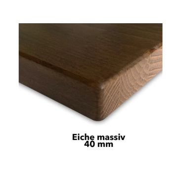 Tischplatte, Eiche massiv, 40mm stark