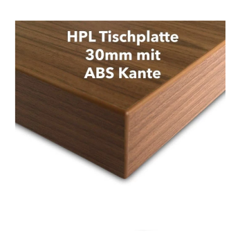 HPL Tischplatte 30mm mit ABS-Kante