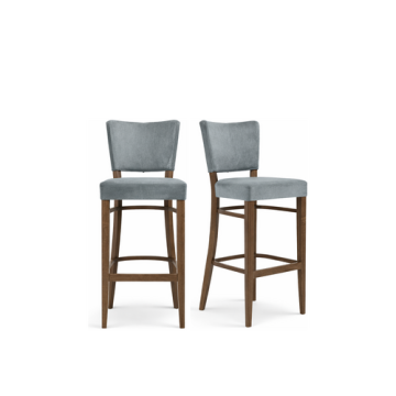 FAMEG Designer Barhocker mit Rückenlehne "Tulip.1 PBH-BST-9608"