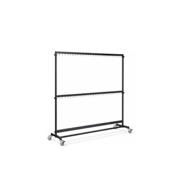 Garderobenständer, Garderobenwagen, 2m, mit Haken