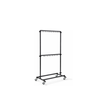 Garderobenständer, fahrbar, 1m, mit Haken