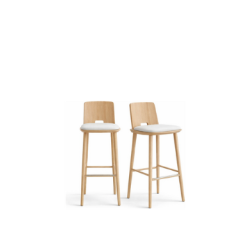 Barhocker "Simple" - aus Esche  61 cm Höhe– Eleganz für Hotel & Gastronomie