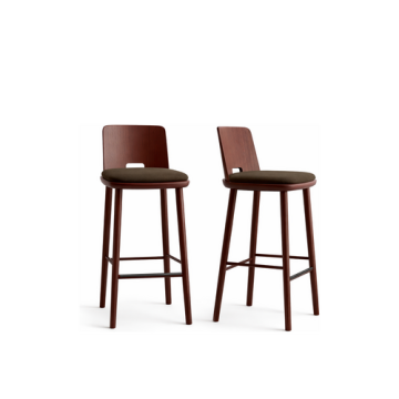 Barhocker "Simple" - aus Esche 74 cm höhe – Eleganz für Hotel & Gastronomie