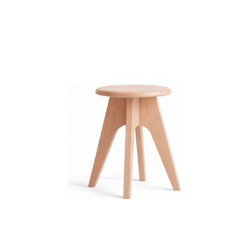 Holzhocker "Tom" mit 45 cm Höhe für Hotel und Gastronomie