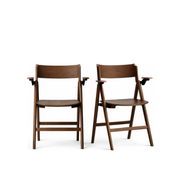 FAMEG Designer Klappstuhl, Holzklappstuhl "Joc HKS-B-2321" mit Armlehnen