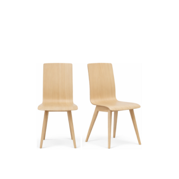 FAMEG Designer Holzstuhl "Cleo - HS-A-1602" - Buche/Eiche