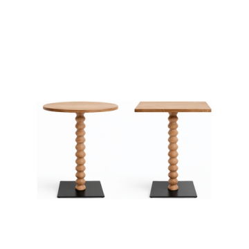 Holztisch „Gol“ – rund Ø 60/70 cm oder quadratisch 60/70 cm