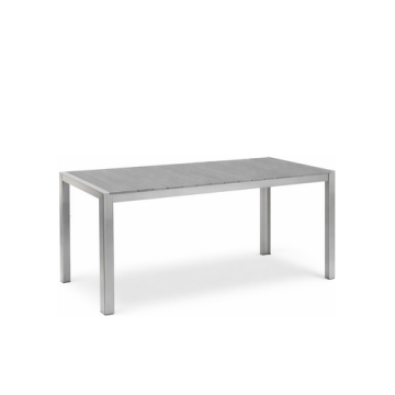 Terrassentisch "Jabel" mit Tischplatte 160x80 cm in grau