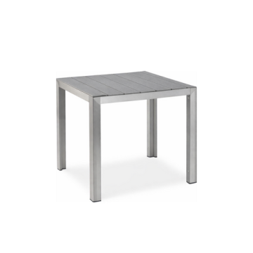 Terrassentisch "Jabel" mit Tischplatte 80x80 in grau