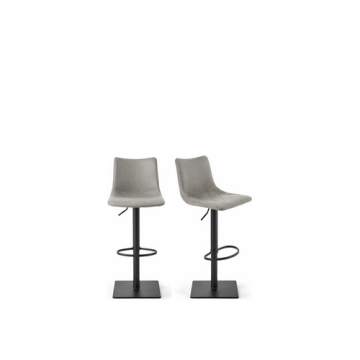 Barhocker "Meyra", dreh- und höhenverstellbar, Gestell schwarz, grau