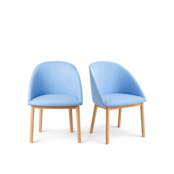 FAMEG Designer Polsterstuhl "Pop A-1901" Buche / Eiche