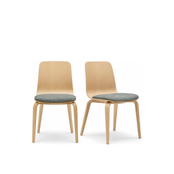FAMEG Designer Gastronomie Schalenstuhl "Hips PS-A-1802" Buche/Eiche