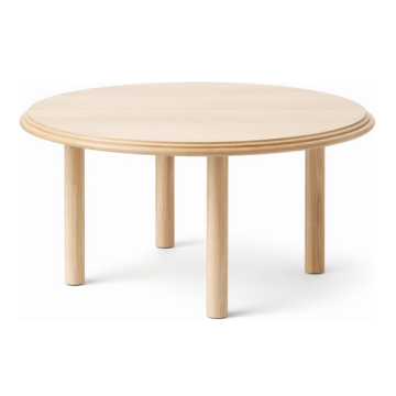 Couchtisch „Ronda STK-2316/1“  - mit Ø 80 cm Platte in Buche/Eiche