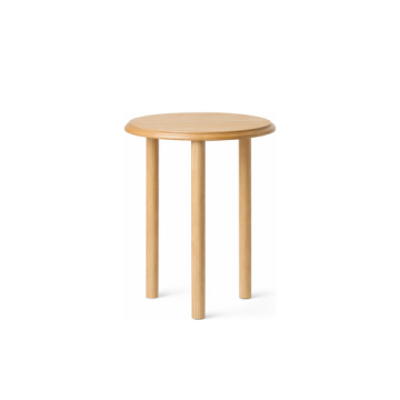 Ablagetisch/Beistelltisch "Ronda STK-2316/2" - mit Ø 46  cm Platte in Buche/Eiche
