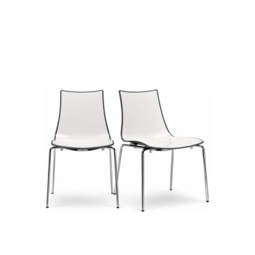 Kunststoffstuhl "Zebra-BiColor - 2272" stapelbar