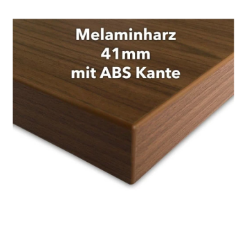 Melaminharz Tischplatte 41mm mit ABS Kante