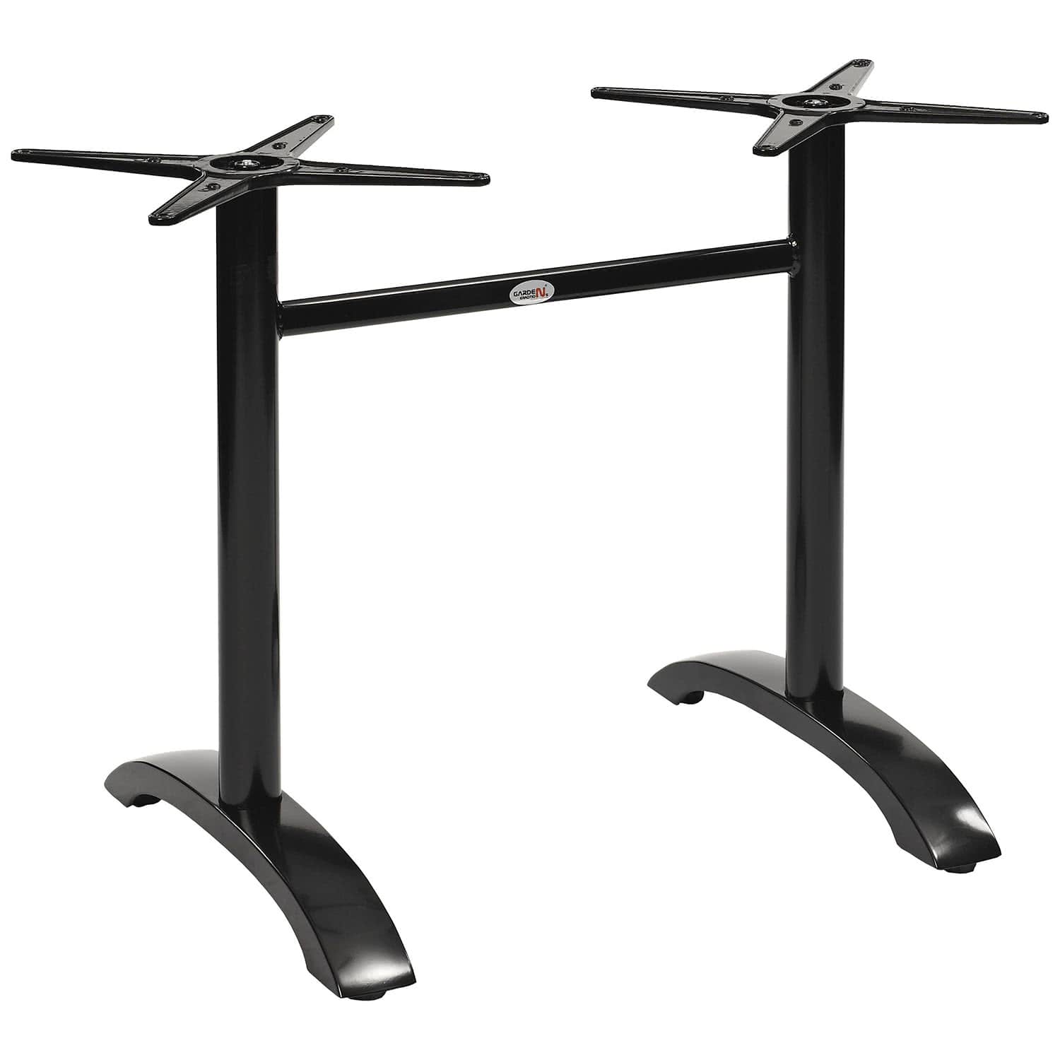 Outdoor-Tischgestell "TG-Aluma" double in schwarz, optional klappbar