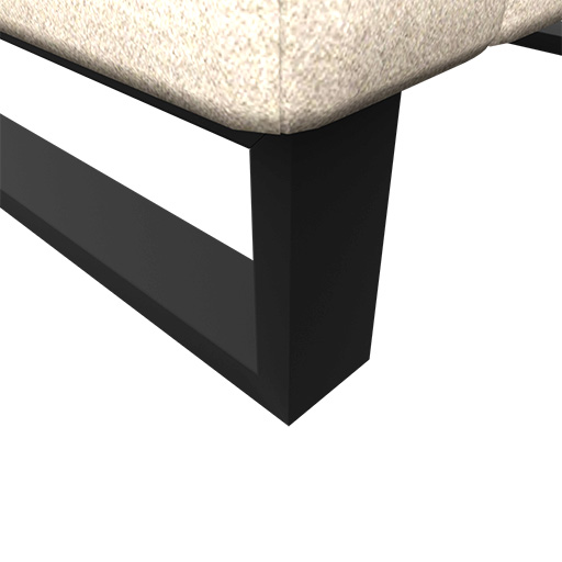 CUBE Metallkufe: Eckige Kufenform